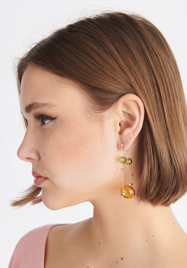 Paisie Double Chain Earrings